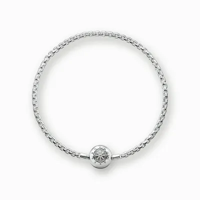 Produktbild von Thomas Sabo Damen-Armband aus 925er Sterlingsilber für Karma Beads - Elegantes Design mit Klappverschluss -KK0001-001-12-L24