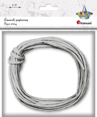 Productafbeelding van Papieren lint, 5 meter, grijs, Titanum