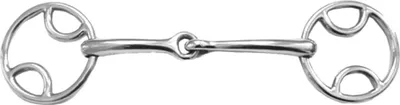 Immagine prodotto di Shires - Snaffle a smusso singolo ER627 (70 mm x 6 in x 14 mm) (Argento)