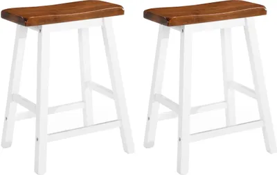 Immagine prodotto di Sgabello da bar 2 pezzi. Legno massiccio