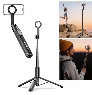 Zdjęcie produktu dla Statyw kijek selfie stick MagSafe Magnes 165cm 2w1 pilot na telefon Ulanzi SK27 / SKU: S016