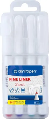 Immagine prodotto di Marcatore Centropen 2811 F/3 set larghezza 0,3 mm