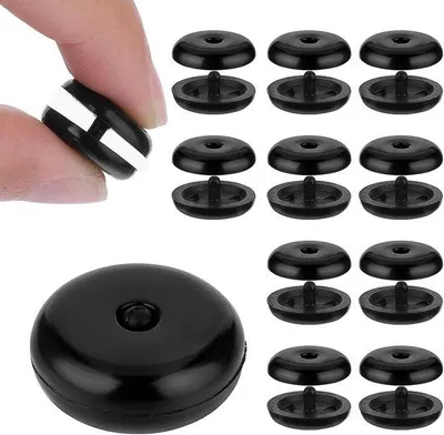 Image de Lot de 12 supports de ceinture de sécurité, universels pour toutes les voitures, supports antidérapants, solides et résistants pour voitures et SUV (noirs)
