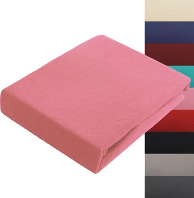 Produktbild von Thermo Fleece Winter Spannbettlaken 140x200 - 160x200 cm Bettlaken Spannbetttuch Weich Rosa