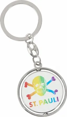 Produktbild von St. Pauli - Regenbogen Totenkopf Schlüsselanhänger
