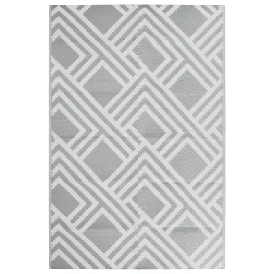 Image de vidaXL Tapis d'extérieur ARAKIL Gris 120x180 cm PP