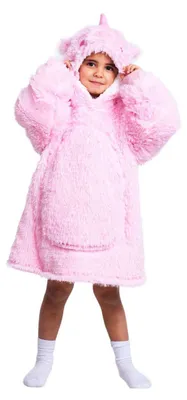 Produktbild von Noxxiez Kuschelige Hoodie-Decke für Kinder – Perfekt für 3 bis 6 Jahre Einhorn