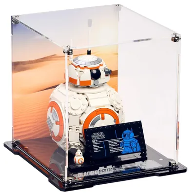 Image de Vitrine noire pour LEGO® 75452 Star Wars – Droide BB-8™, avec fond imprimé