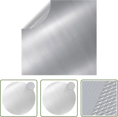 Produktbild von The Living Store Poolabdeckung Silbern 549 cm PE