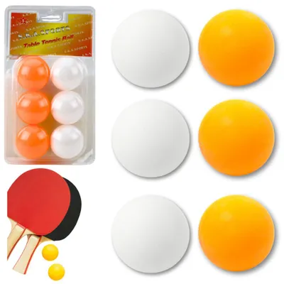 Produktbild von Lean Ping Pong Bälle Sport Weiß Orange 6Pcs