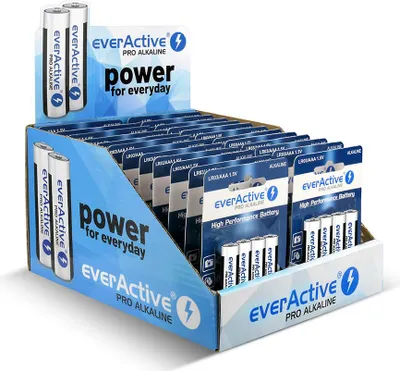 Image de everActive PRO ALKALINE BATTERIES LR03/AAA DISPLAY 96 PCS