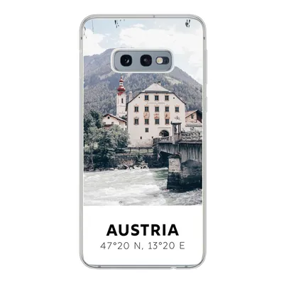 Produktbild von MuchoWow® Handyhülle Schutzhülle Hülle für Samsung Galaxy S10e Österreich - Wasser - Alpen Silikon Softcase Handy Hülle - Handy