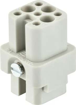 Produktbild von HARTING Han 7D Buchseneinsatz (F) Crimpanschluss, 7-polig+PE AC 50V / DC 120V, 10A - 1 Stück
