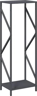 Produktbild von vidaXL Brennholzregal Anthrazit 34x25x100 cm Kaltgewalzter Stahl
