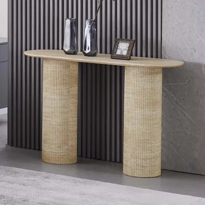 Produktbild von Milton & Oldbrook Konsolentisch 120 cm Geneva Travertinlook