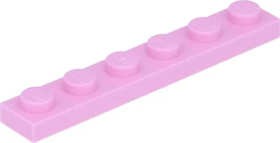 Obrázok produktu pre Lego® 1x6 dosiek 3666 - 10 kusov svetlo ružová