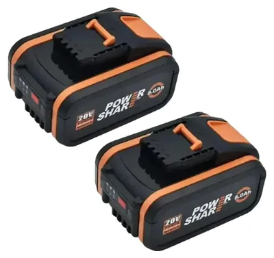 Obrázok produktu pre Batérie, 20V, lítiovo-iónové, kapacita 8000 mAh, 21,6 V, 8,0 Ah – 2 kusy