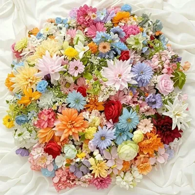 Image de Fleurs artificielles mélangées - 20 pièces pour la décoration