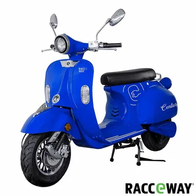 Produktbild von Elektroskútr RACCEWAY® CENTURY E-RETRO, modrý lesklý