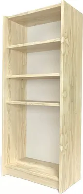 Produktbild von Bücherregal aus Holz - Naturlack