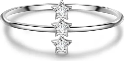 Produktbild von Glanzstücke München Ring Sterne Sterling Silber Zirkonia 50080659 56