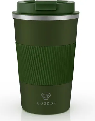 Produktbild von CS COSDDI Thermobecher Edelstahl Reisebecher 380ml Vakuum Isolierbecher