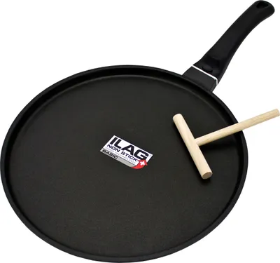 Produktbild von Kopf Crepespfanne Marra (Aluguss, 28 cm, ILAG Beschichtung, Induktion) inkl. Teigverteiler