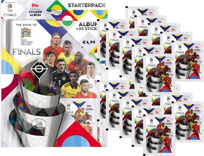 Obrázek produktu pro Topps - Road to UEFA Nations League - Sammelsticker - 1 Starterpack + 20 Tüten