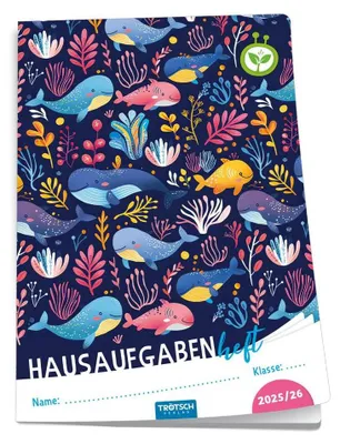 Produktbild von Trötsch Jahresbezogenes Hausaufgabenheft Grundschule Meerestiere 25/26