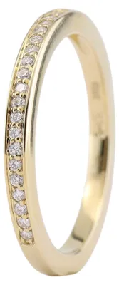 Produktbild von MIAMAR 1173357 Damen Ring 14 Karat (585) Gelbgold Gold weiß 52 (16.6)