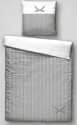 Produktbild von Bettwäsche SANSIBAR Satin BL 200x200 cm grau Bettbezug Bettzeug