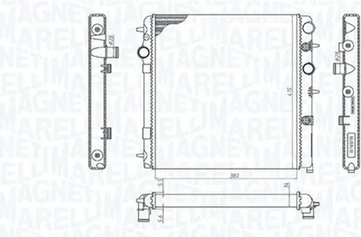 Produktbild von MAGNETI MARELLI Kühler, Motorkühlung 350213198700