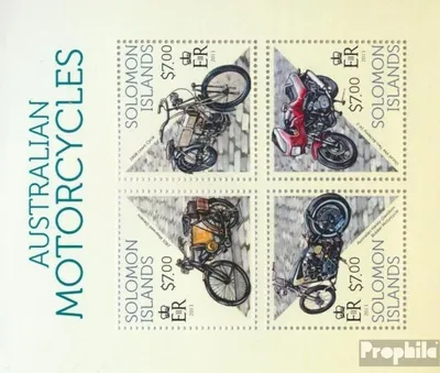 Produktbild von Briefmarken Salomoninseln 2013 Mi 2207-2210 Kleinbogen (kompl. Ausg.) postfrisch Motorräder