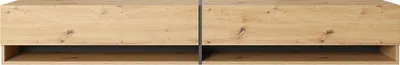 Produktbild von Selsey TV-Lowboard Mirrgo Wotan Eiche mit Graphite Einsätzen, 200 cm breit