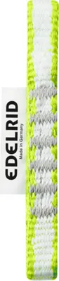Dyneema Express Sling 11mm von Edelrid; grün und grau; für Kletteranwendungen.