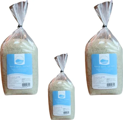 Produktbild von 2 + 1 Keltisches Meersalz aus Guérande, grob – handgeerntet, unraffiniert, reich an Mineralien, authentischer französischer Geschmack, BPA-freier Eimer - Celtic Salt Products - 3x 2.5kg