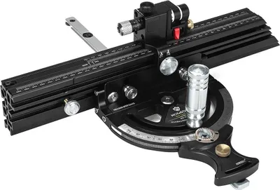 Produktbild von Gehrungsanschlag Zaun für Tischkreissäge - HD-MG21-BS - Für Bosch Klein-Tischkreissägen - Verstellbar bis 50° - Aluminiumlegierung - Holzbearbeitung - Für Bosch
