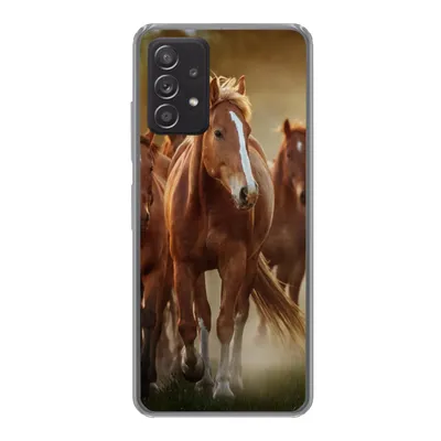 Produktbild von MuchoWow® Handyhülle Schutzhülle Hülle für Samsung Galaxy A33 5G Pferde - Licht - Natur Silikon Softcase Handy Hülle - Kartenhalter