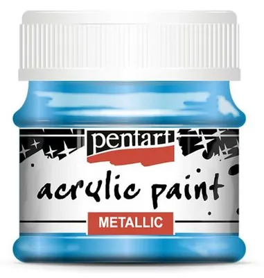 Obrázek produktu pro Akrylová barva metalická PENTART 50 ml MODRÁ