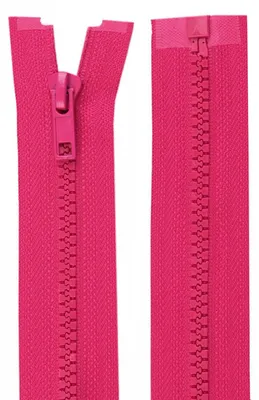1 Reißverschluss Profil 5mm 70 cm teilbar, Autolock, magenta