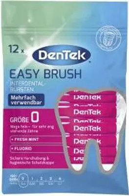 Produktbild von dentek Interdentalbürste Größe 0 12er Pack