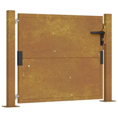 Immagine prodotto di vidaXL Cancello da giardino 105x80 cm in acciaio corten