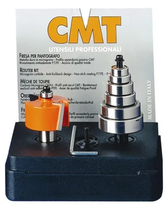 Immagine prodotto di CMT | Set di fresatura per scanalatura a mezzo incasso Ø34,9x12,7 / gambo Ø12 mm