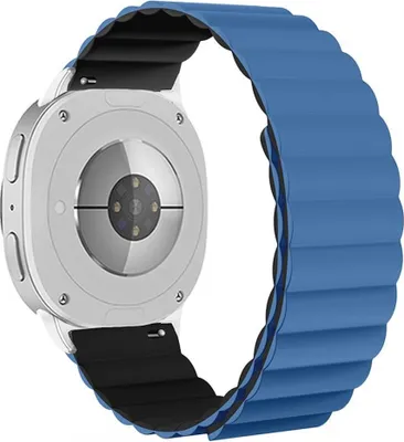 Obrázek produktu pro Magnetický silikonový náramek pro Samsung Galaxy Watch 8 / 8 Classic Blue / Black