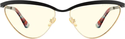Zdjęcie produktu dla Okulary do gier i komputera GUNNAR - Rok Smoka - Kolor oprawki: Onyx - Złoty, Odcień soczewki: Przezroczysty (blokuje 35% niebieskiego światła i 100% światła UV) - Okulary blokujące niebieskie światło