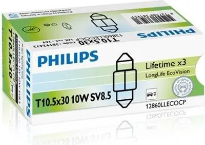 Obrázek produktu pro Podhledová žárovka PHILIPS žárovky Autožárovky 12V 10W SV8 5 12860LLECOCP