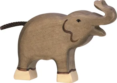 Immagine prodotto di Elefante, piccolo, con la proboscide alta