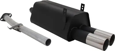Image de Echappement sport Novus pour BMW Série 3 E36 316 / 318 2x76mm RL-Design avec ABE
