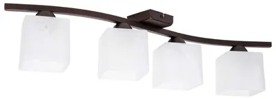 Image de Plafonnier LED 4x60 W au design moderne, éclairage élégant pour le salon, la chambre, la cuisine et la salle à manger