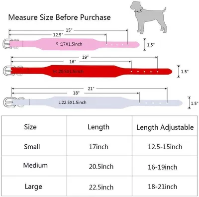 Stilvolle Lederhalsband mit Nieten und Strass für mittelgroße und große Hunde (L Weiß) mit Spitzen